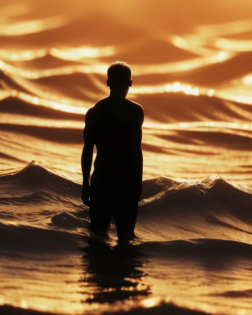 A solitary figure stands against - Free AI Photo Generator - starryai