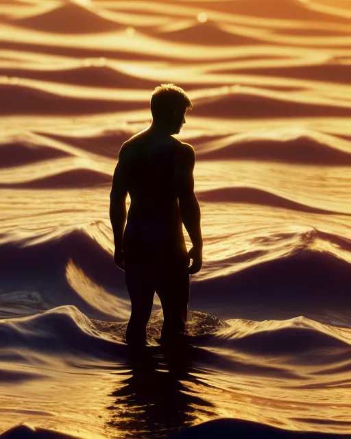 A solitary figure stands against - Free AI Photo Generator - starryai