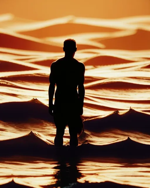 A solitary figure stands against - Free AI Photo Generator - starryai