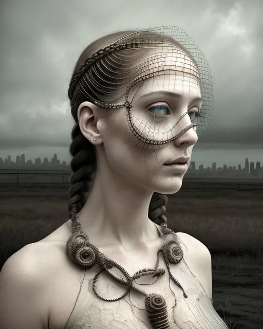 A surreal portrait a young woman, - Free AI Photo Generator - starryai