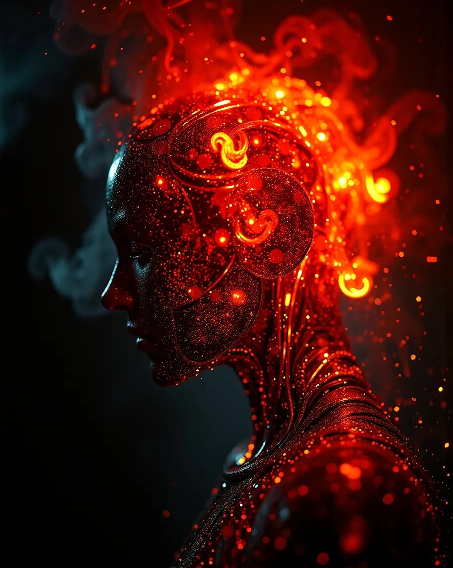 digital painting a human composed - Free AI Photo Generator - starryai