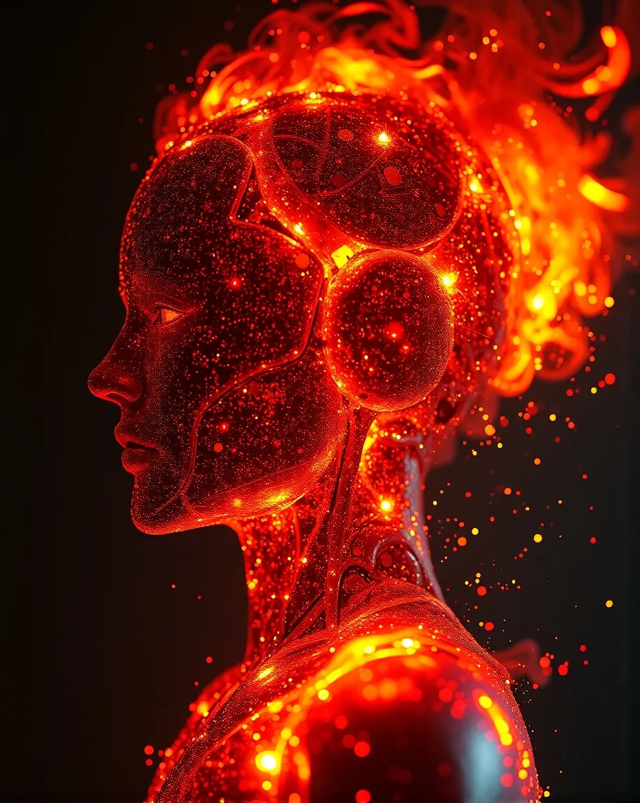 digital painting a human composed - Free AI Photo Generator - starryai