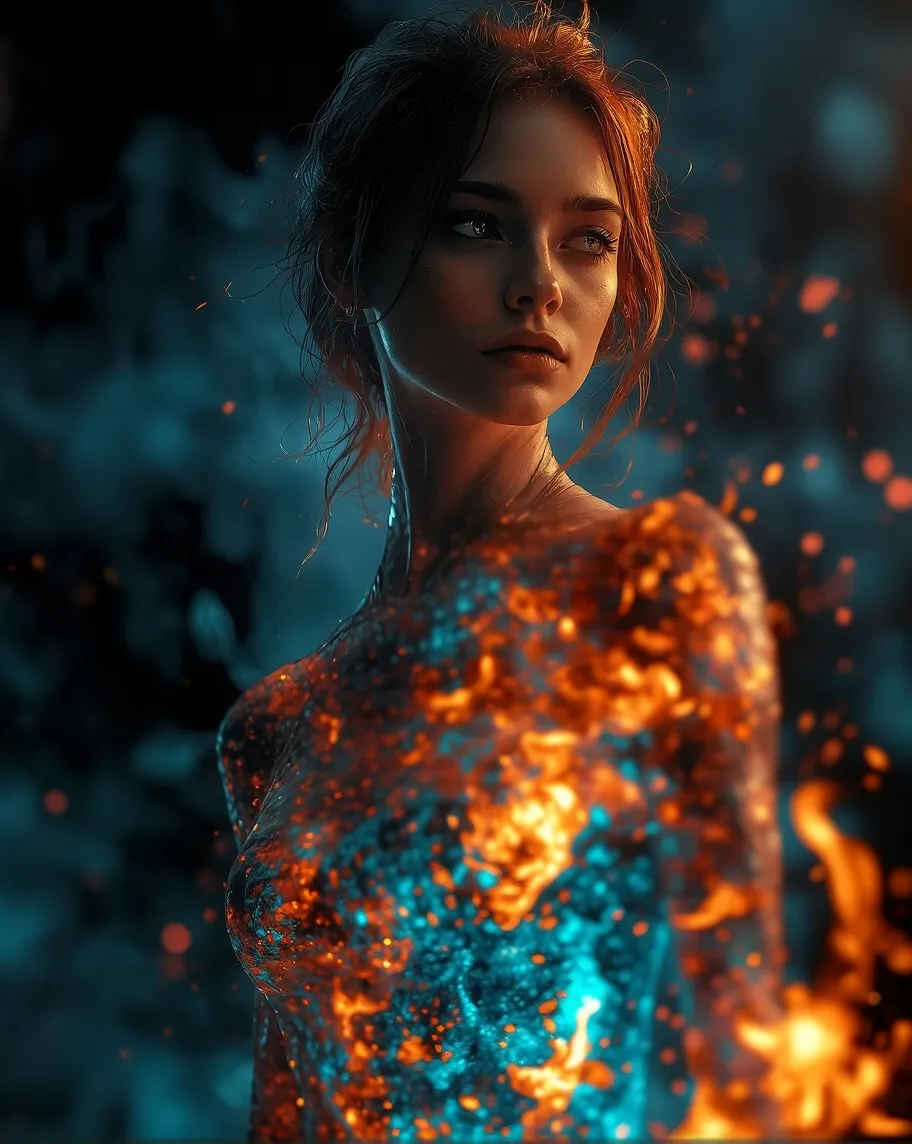 digital painting a human composed - Free AI Photo Generator - starryai