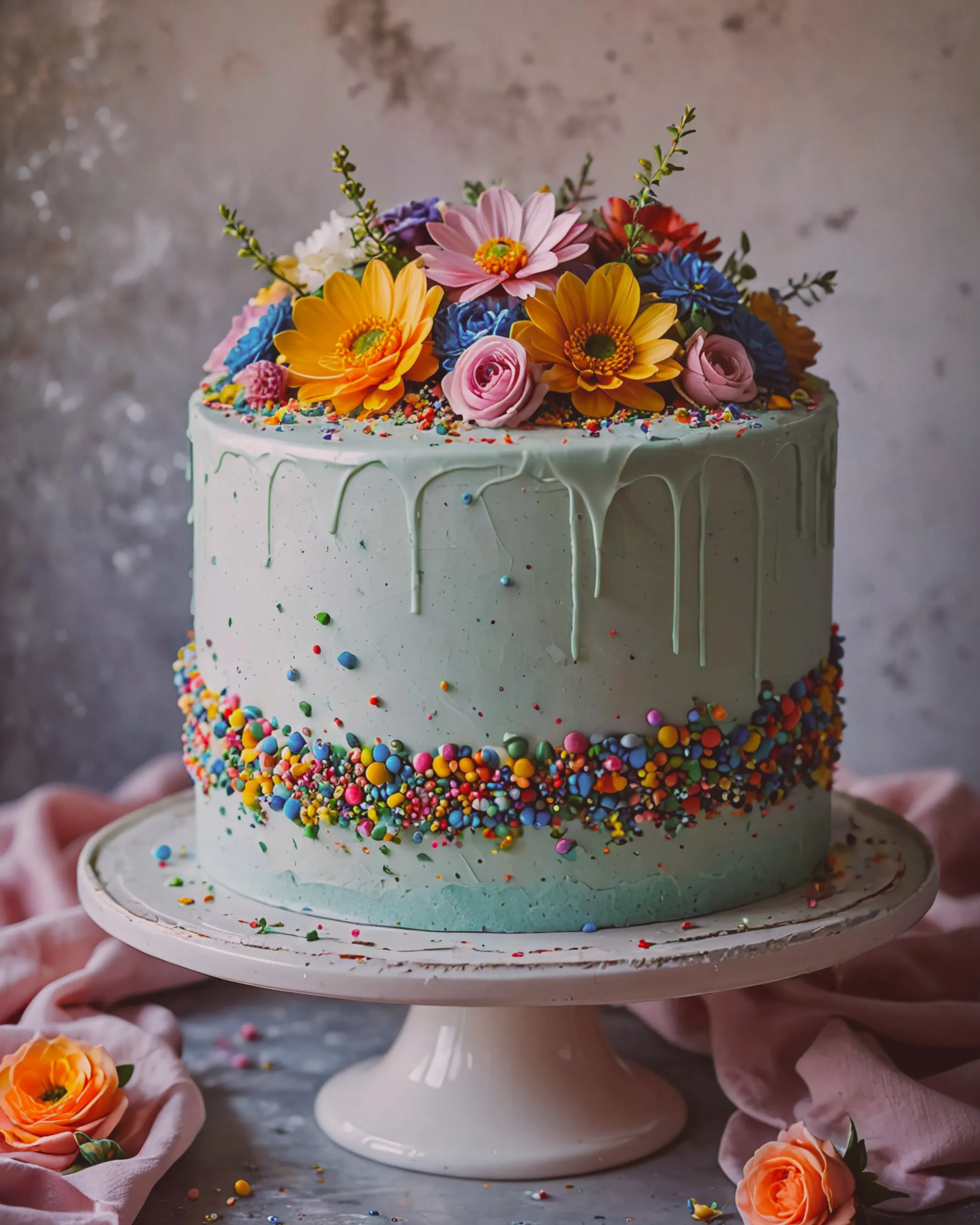Delicate, airy, utterly foam cake - Free AI Photo Generator - starryai