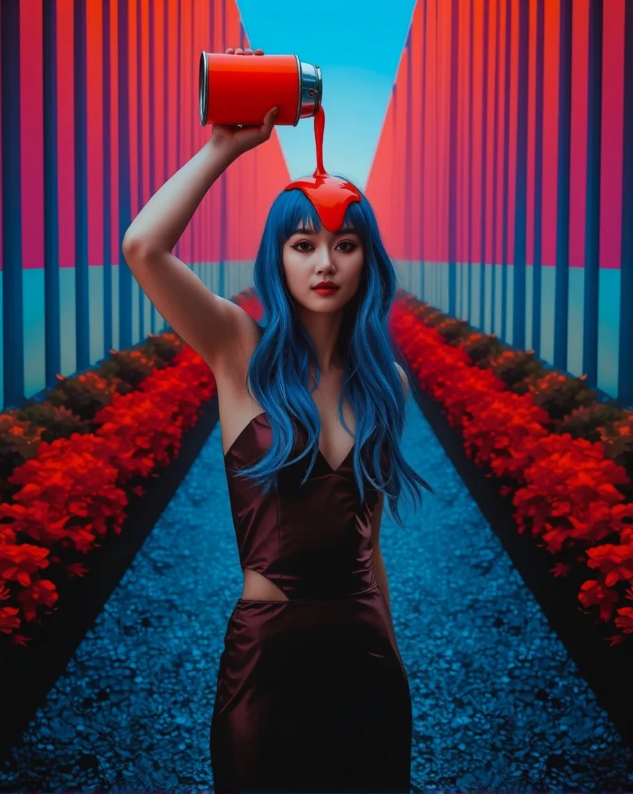 Surreal portrait beautiful young - Free AI Photo Generator - starryai