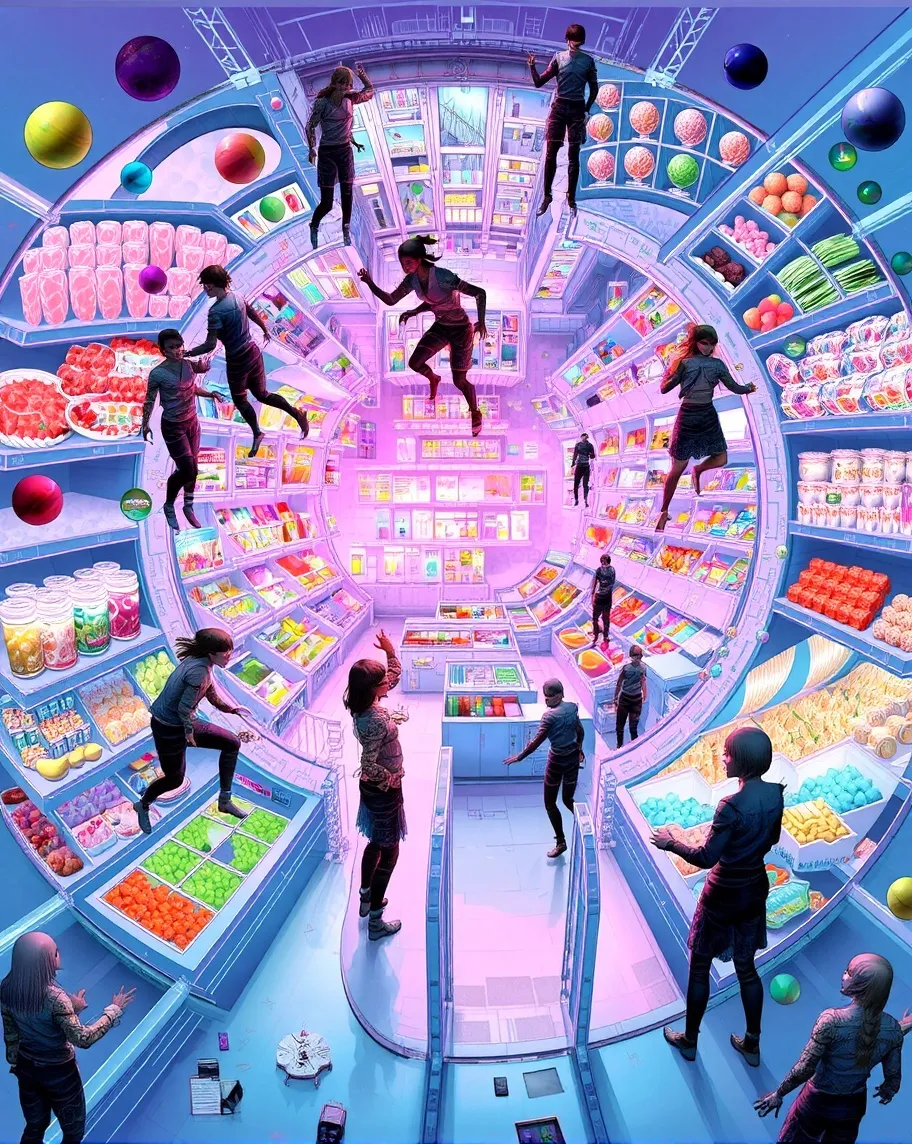 *Grocery Orb — Aliens at - Free AI Photo Generator - starryai