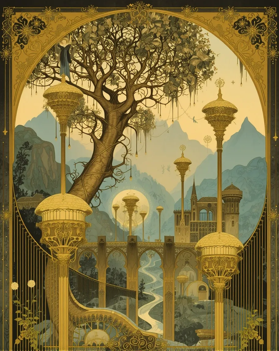 A breathtaking fantasy world — — - Free AI Photo Generator - starryai