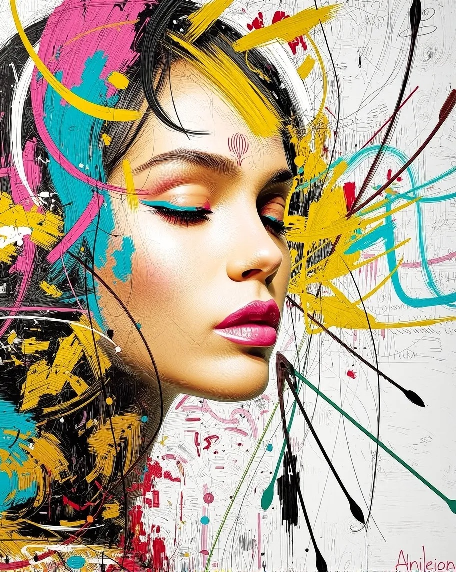 A Maximalist abstract oil great - Free AI Photo Generator - starryai