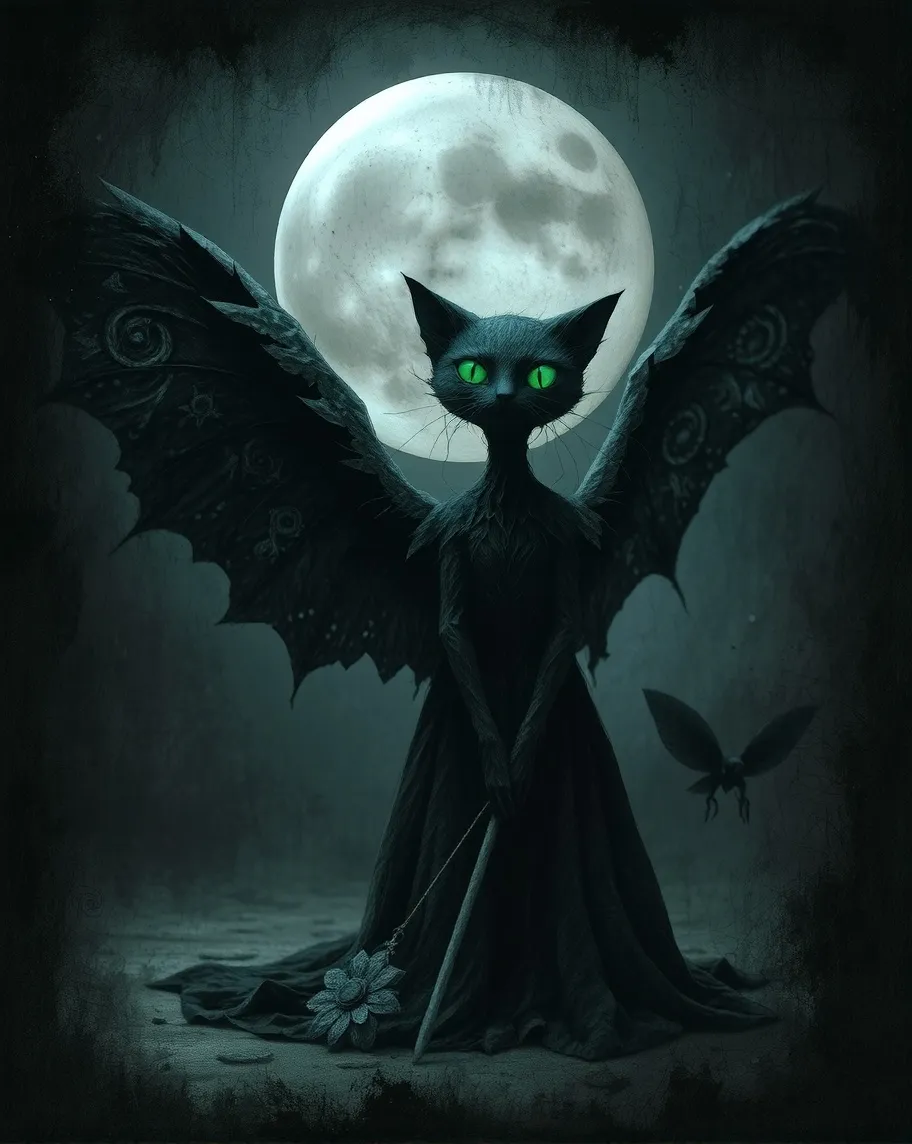 A mystical, nocturnal creature - Free AI Photo Generator - starryai