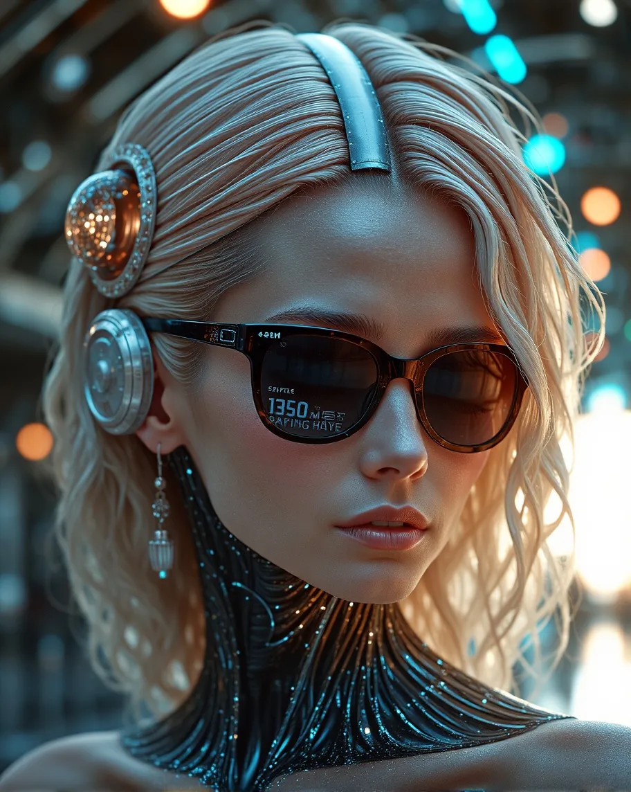 a futuristic cyberpunk humanoid - Free AI Photo Generator - starryai