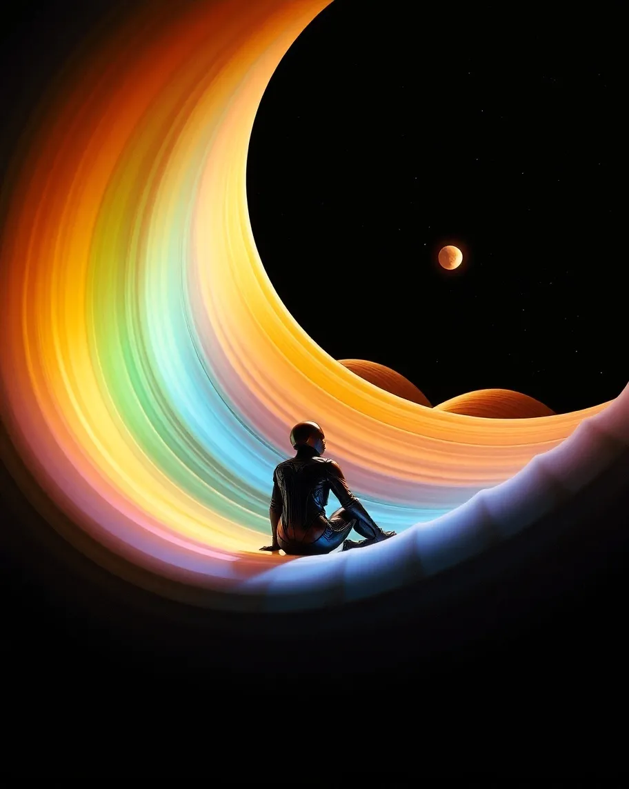 A wide, cinematic cosmic scene - Free AI Photo Generator - starryai