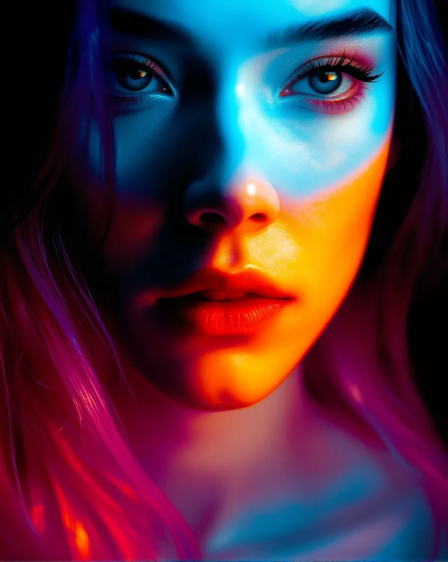 A striking Beautiful woman shape - Free AI Photo Generator - starryai