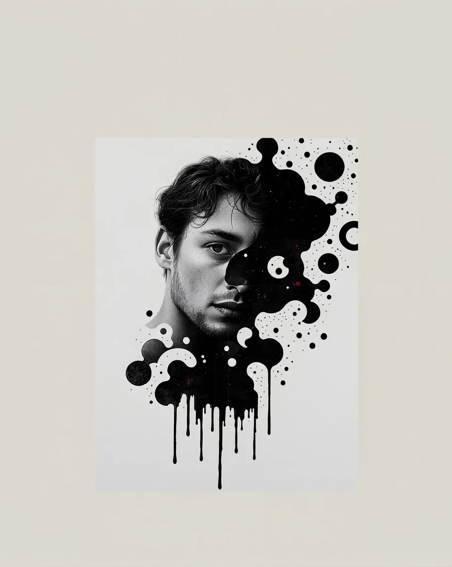 A composition created using ink - Free AI Photo Generator - starryai