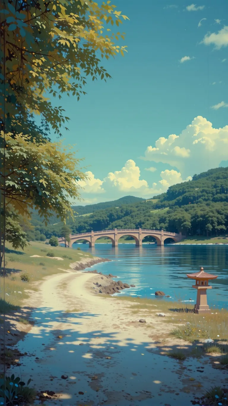 A serene picturesque landscape - Free AI Photo Generator - starryai