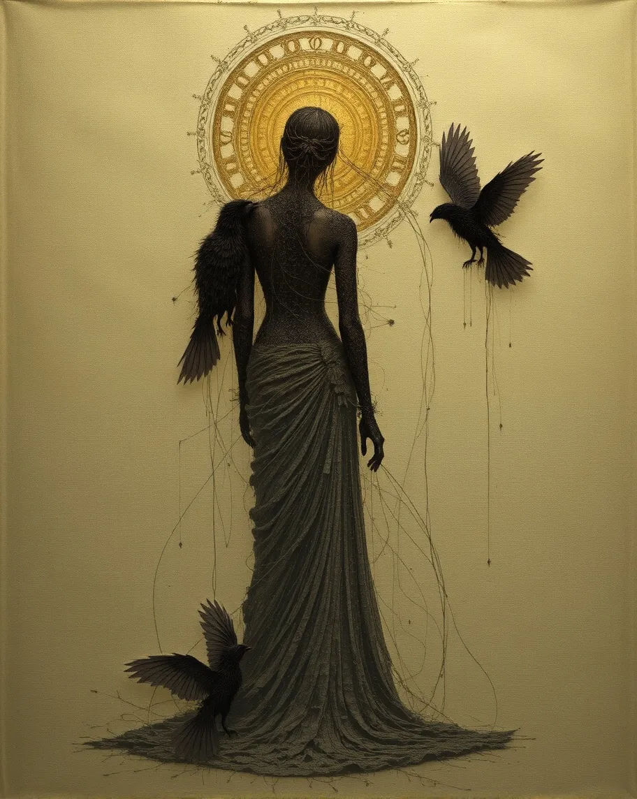 A goddess-scribe carving texture - Free AI Photo Generator - starryai