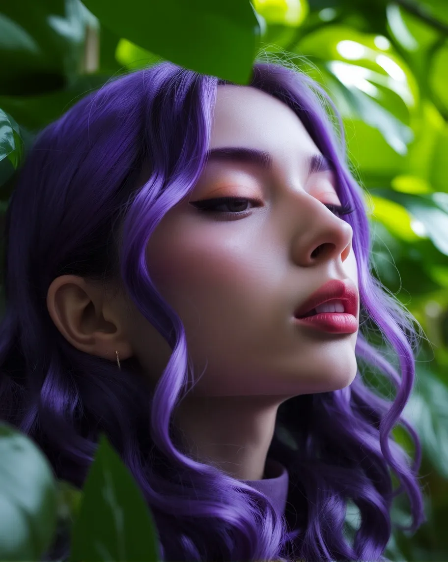 Digital portrait a young woman - Free AI Photo Generator - starryai