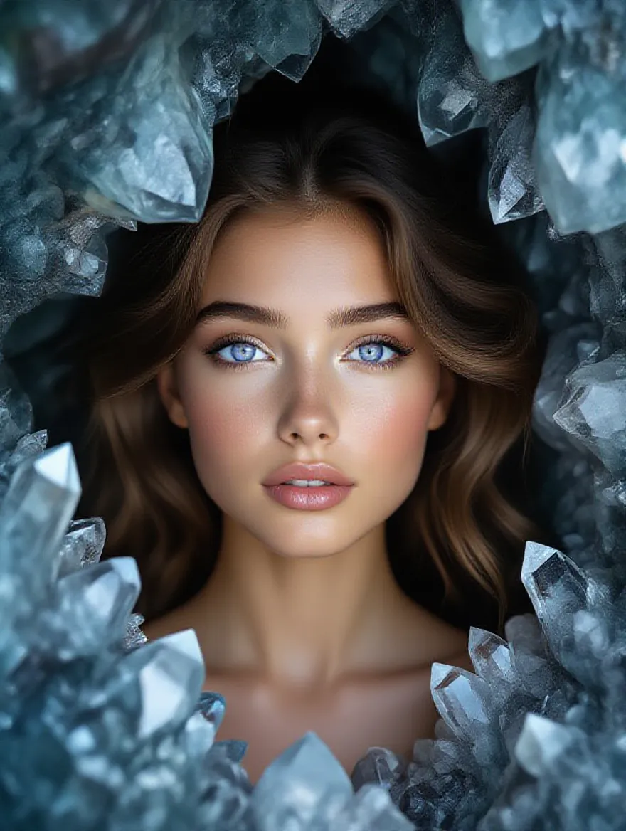 A serene portrait a young woman - Free AI Photo Generator - starryai
