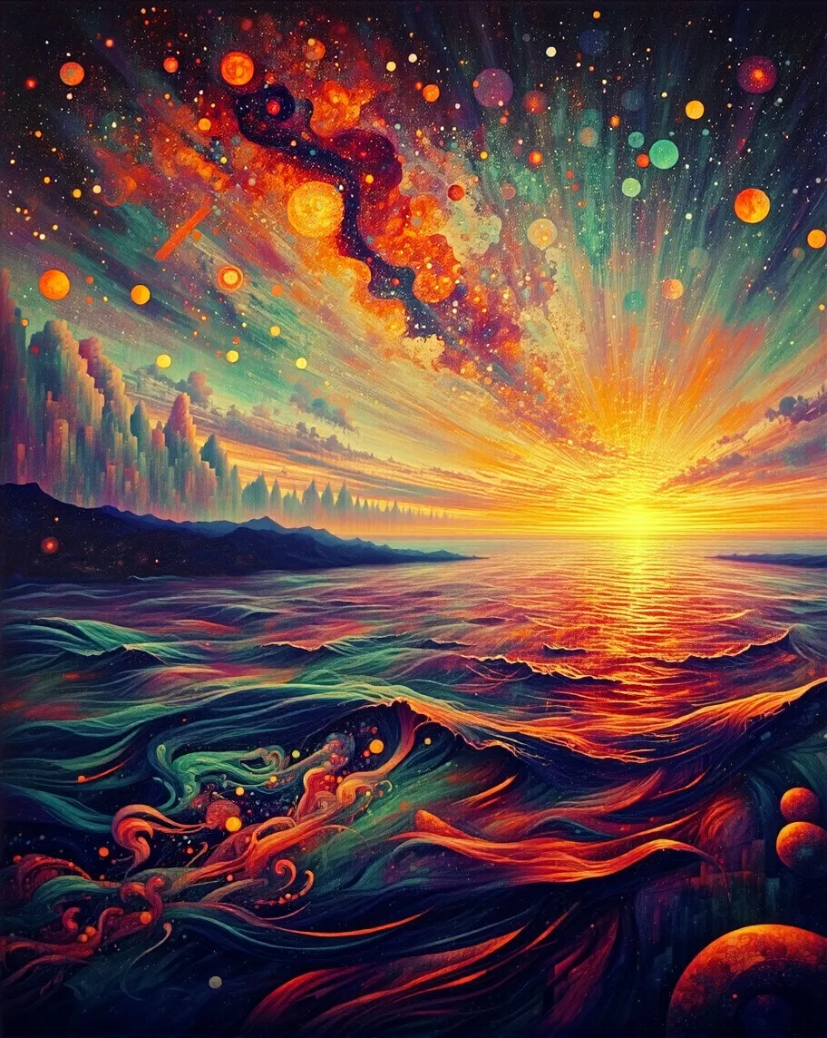 A cosmic river - Free AI Photo Generator - starryai