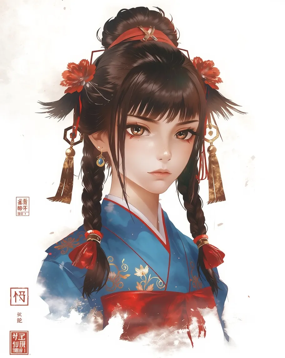 Digital illustration a young dark - Free AI Photo Generator - starryai