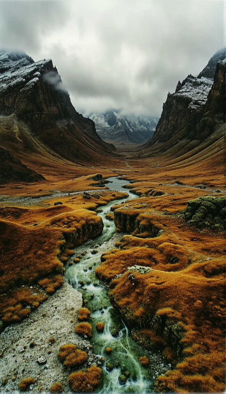 Aerial landscape photograph a A - Free AI Photo Generator - starryai
