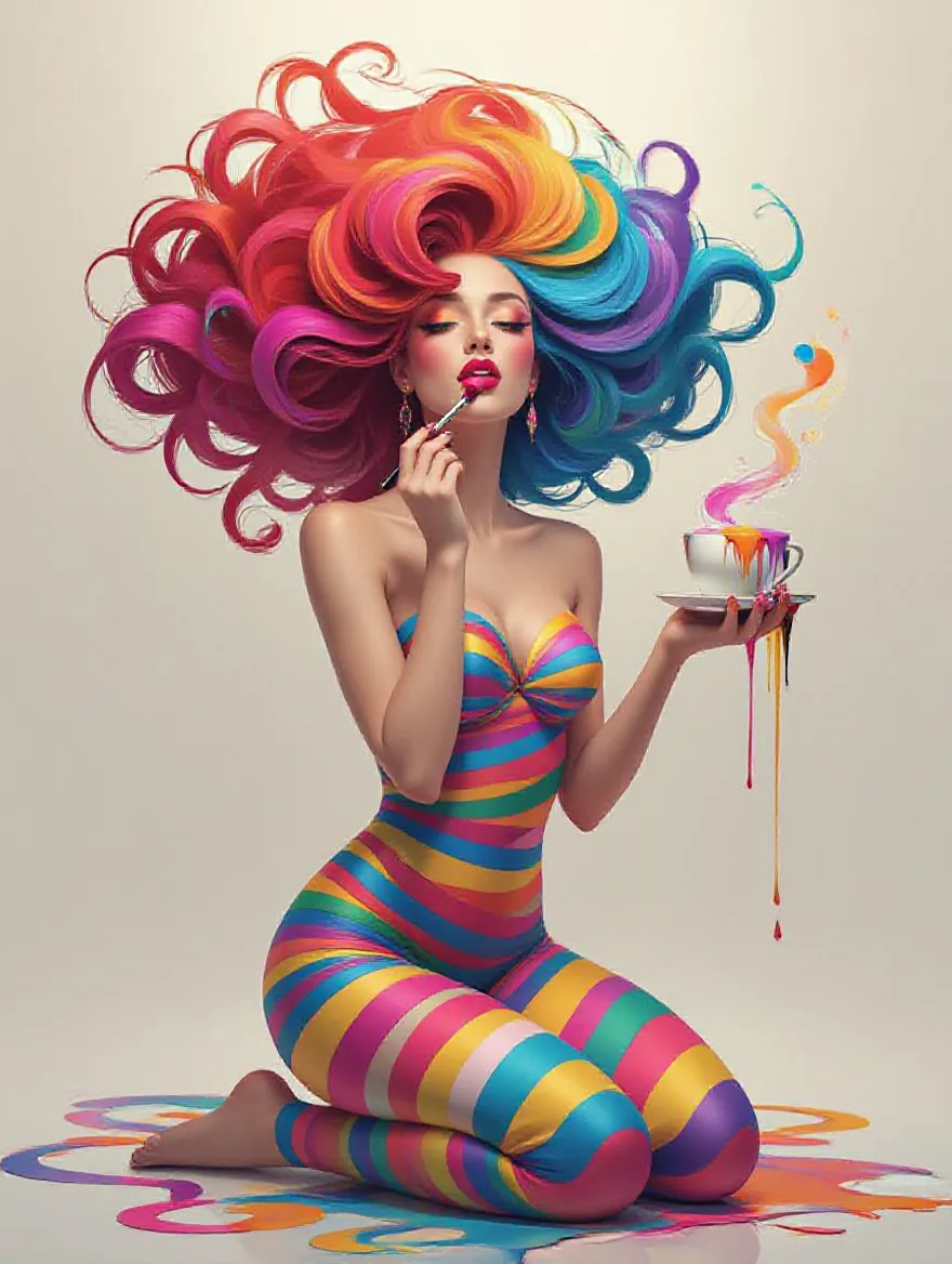 A surreal digital illustration - Free AI Photo Generator - starryai