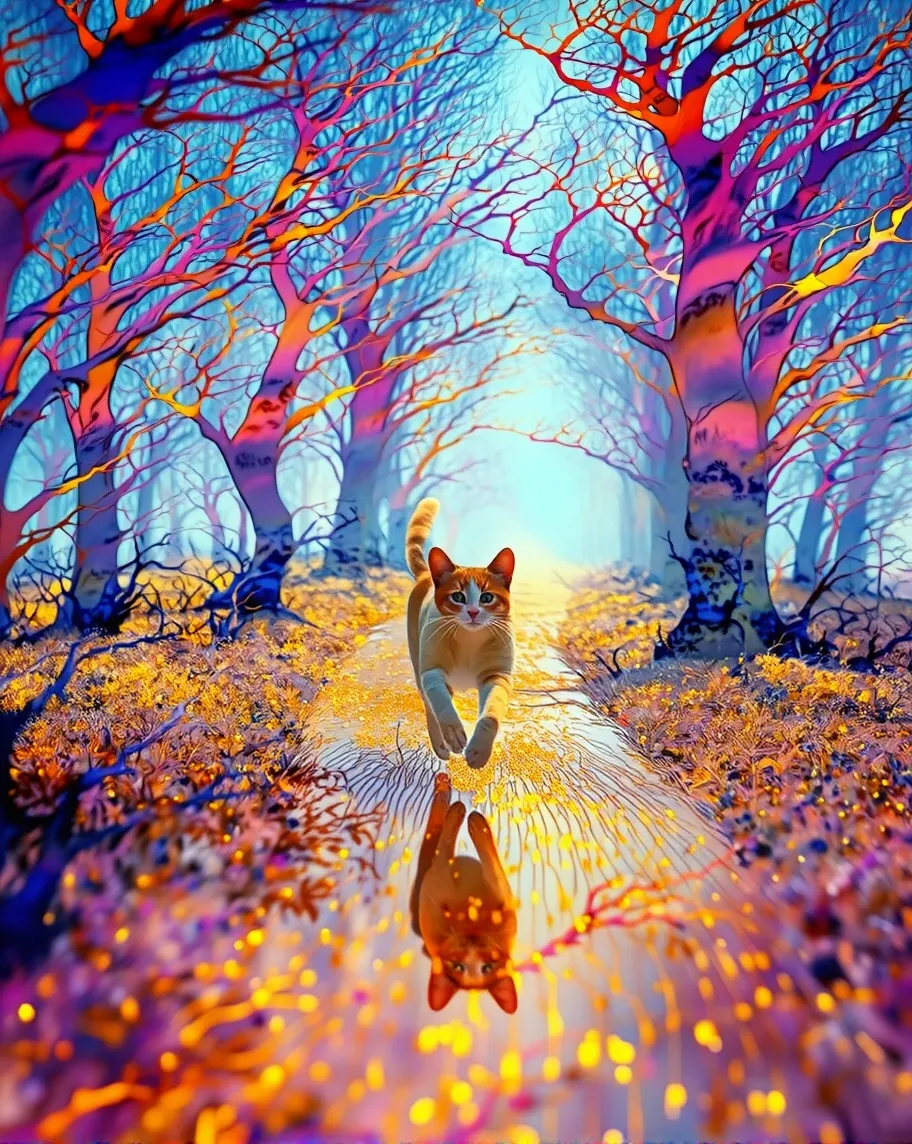 A surreal fantasy scene a sleek, - Free AI Photo Generator - starryai
