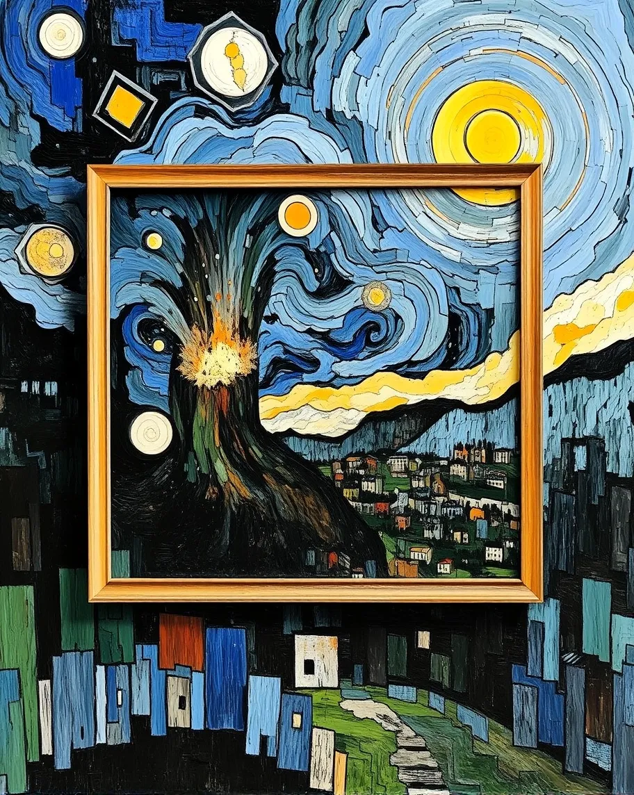 Starry starry night Van Gogh it - Free AI Photo Generator - starryai