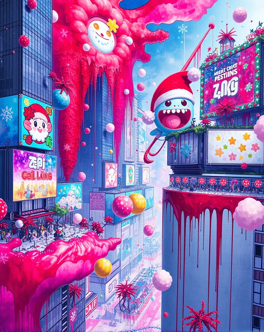 Cyber Tokyo skyline distorted - Free AI Photo Generator - starryai