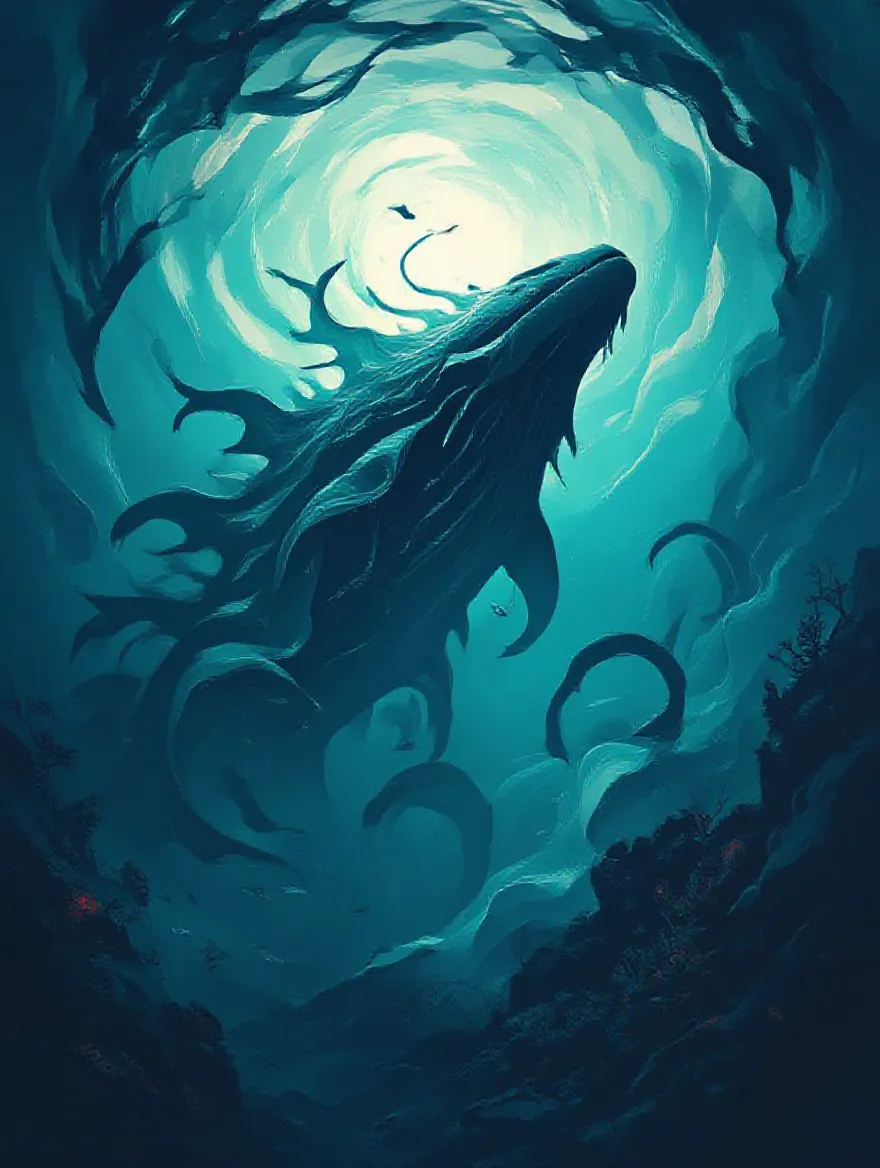aquatic abstract composition deep - Free AI Photo Generator - starryai