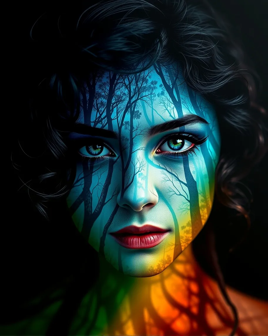 A vibrant, dreamlike digital art - Free AI Photo Generator - starryai