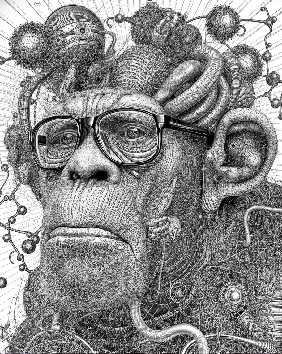 intricate hand-drawn pen-and-ink - Free AI Photo Generator - starryai