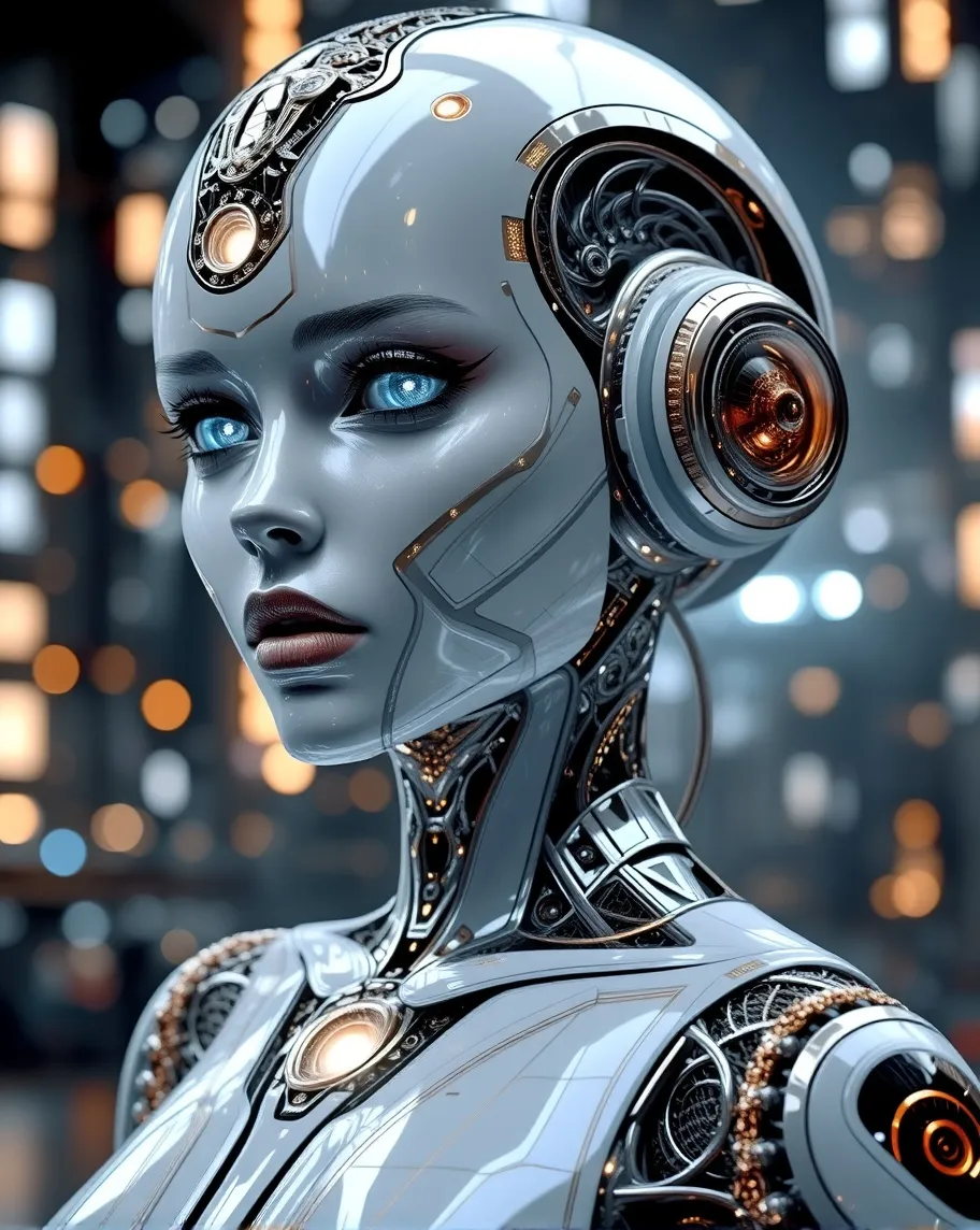 Maria robot from film Metropolis. - Free AI Photo Generator - starryai
