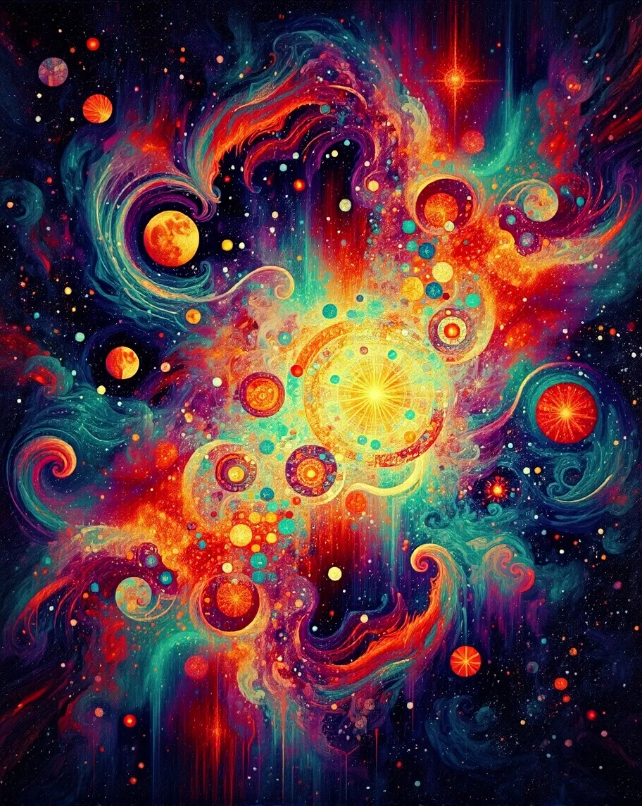 abstract galaxy vibrant, swirling - Free AI Photo Generator - starryai