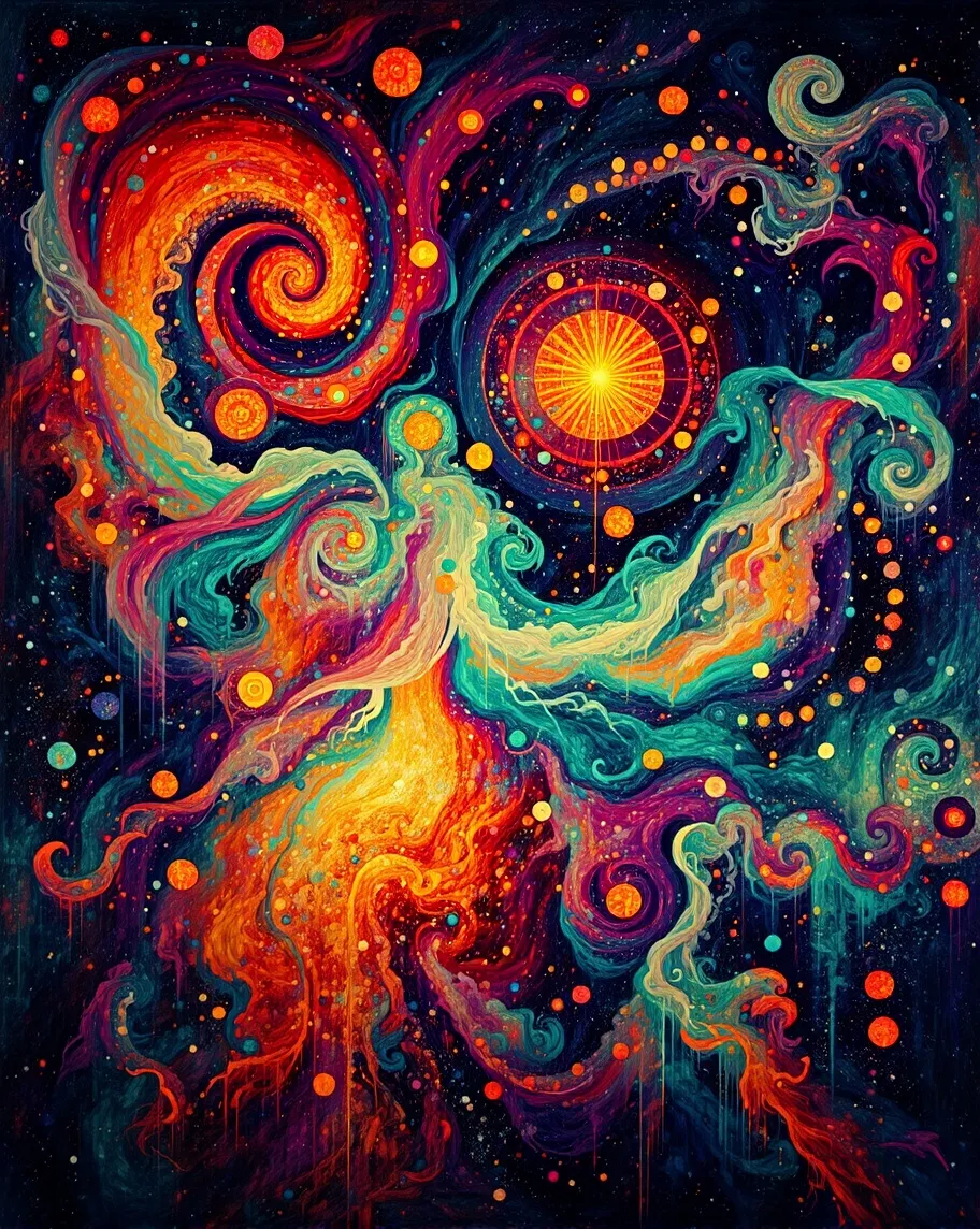 abstract galaxy vibrant, swirling - Free AI Photo Generator - starryai
