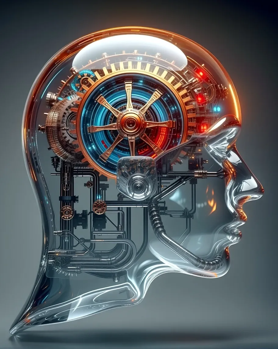 A side-profile view a human head, - Free AI Photo Generator - starryai