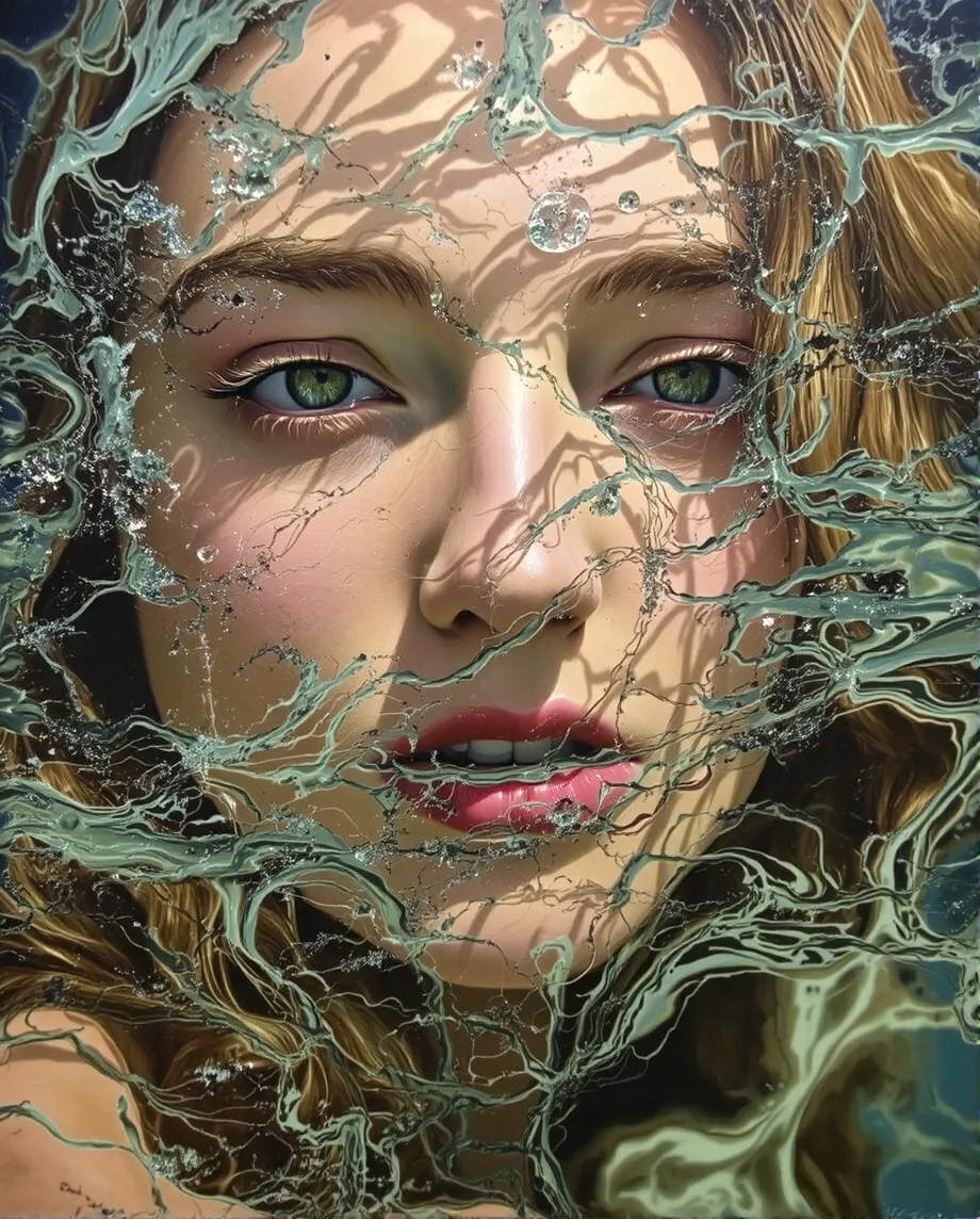 abstract oil painting closeup - Free AI Photo Generator - starryai