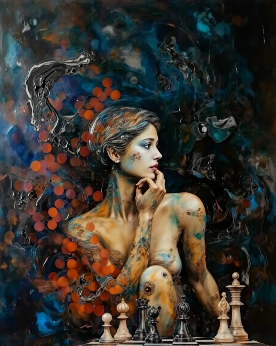 abstract oil painting closeup a - Free AI Photo Generator - starryai