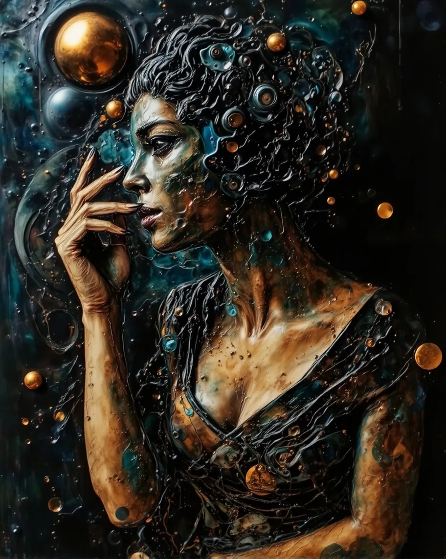abstract oil painting closeup a - Free AI Photo Generator - starryai