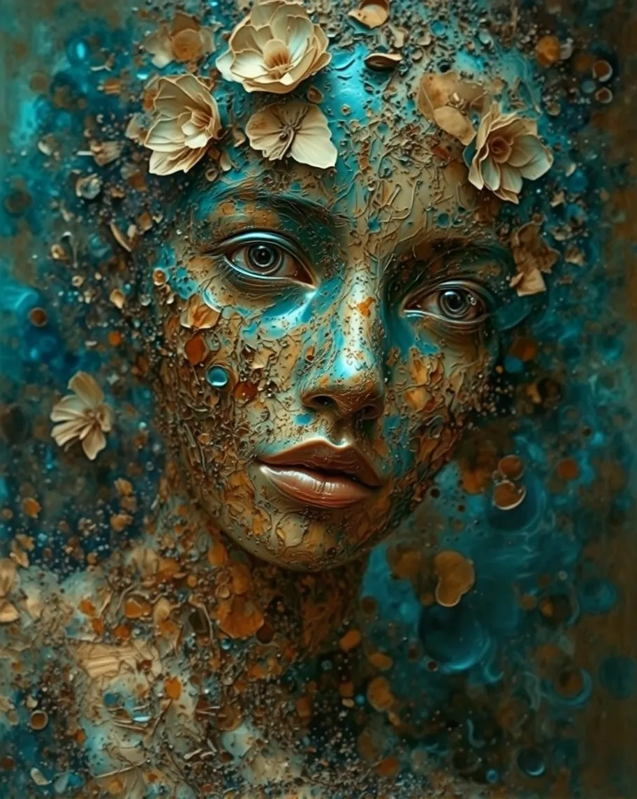 abstract oil painting closeup a - Free AI Photo Generator - starryai
