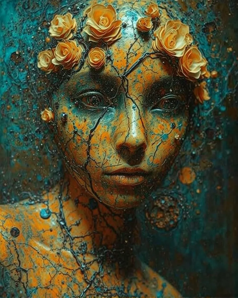 abstract oil painting closeup a - Free AI Photo Generator - starryai