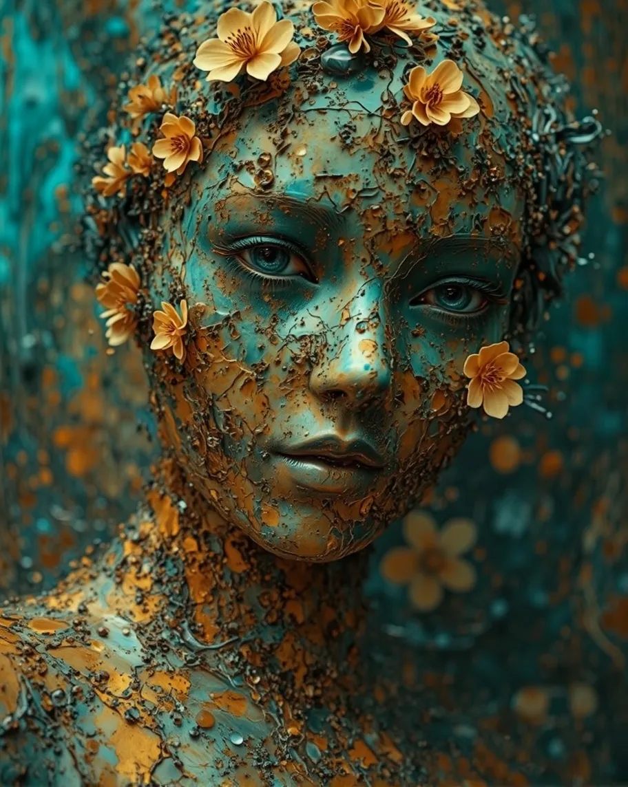 abstract oil painting closeup a - Free AI Photo Generator - starryai