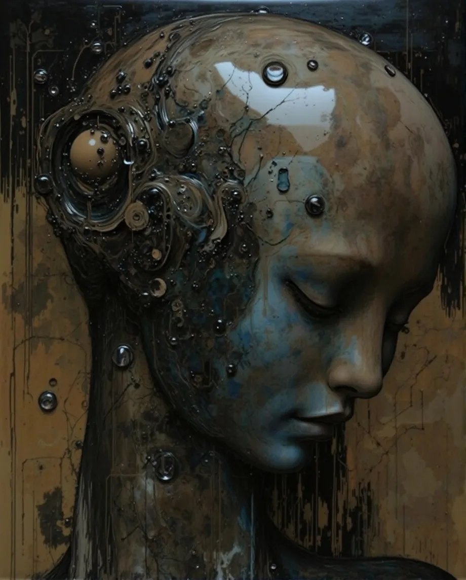 abstract oil painting closeup a - Free AI Photo Generator - starryai
