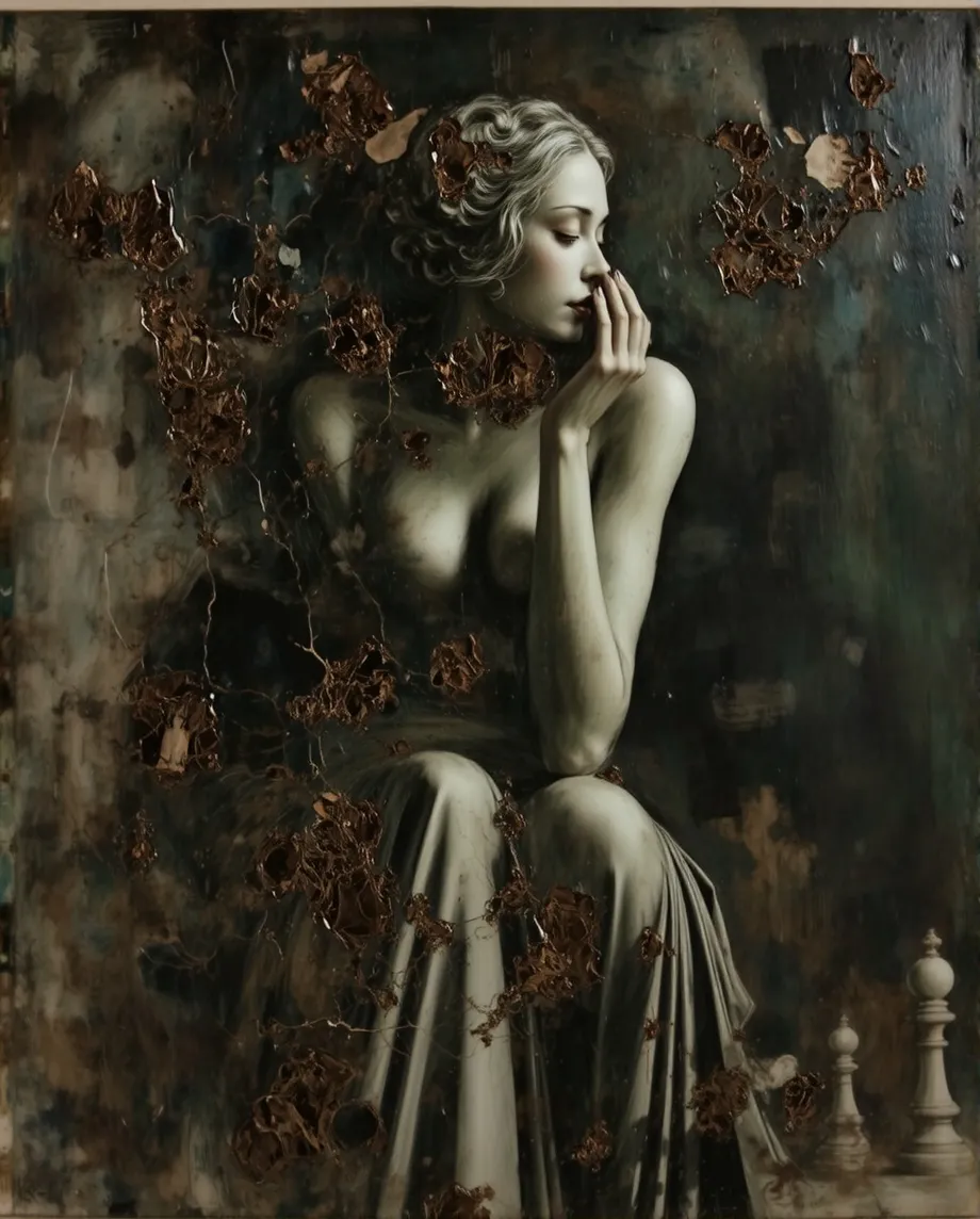 abstract oil painting closeup a - Free AI Photo Generator - starryai