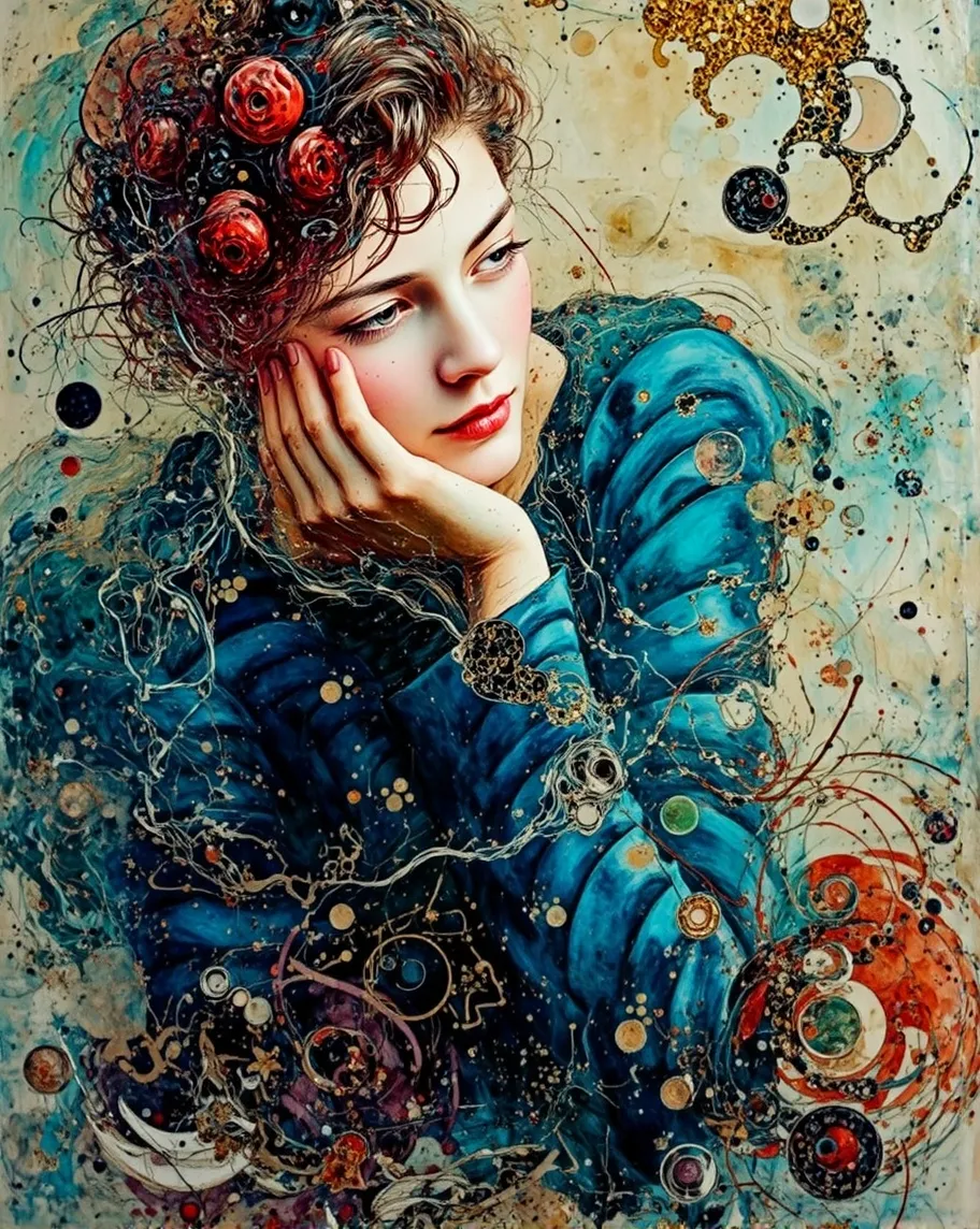 abstract oil painting closeup a - Free AI Photo Generator - starryai