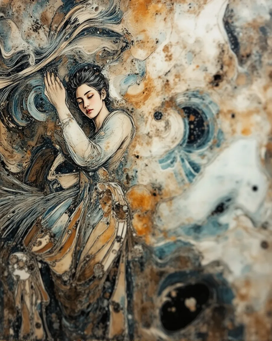 abstract oil painting closeup a - Free AI Photo Generator - starryai