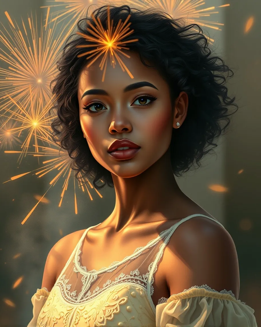 digital painting portrait a woman - Free AI Photo Generator - starryai
