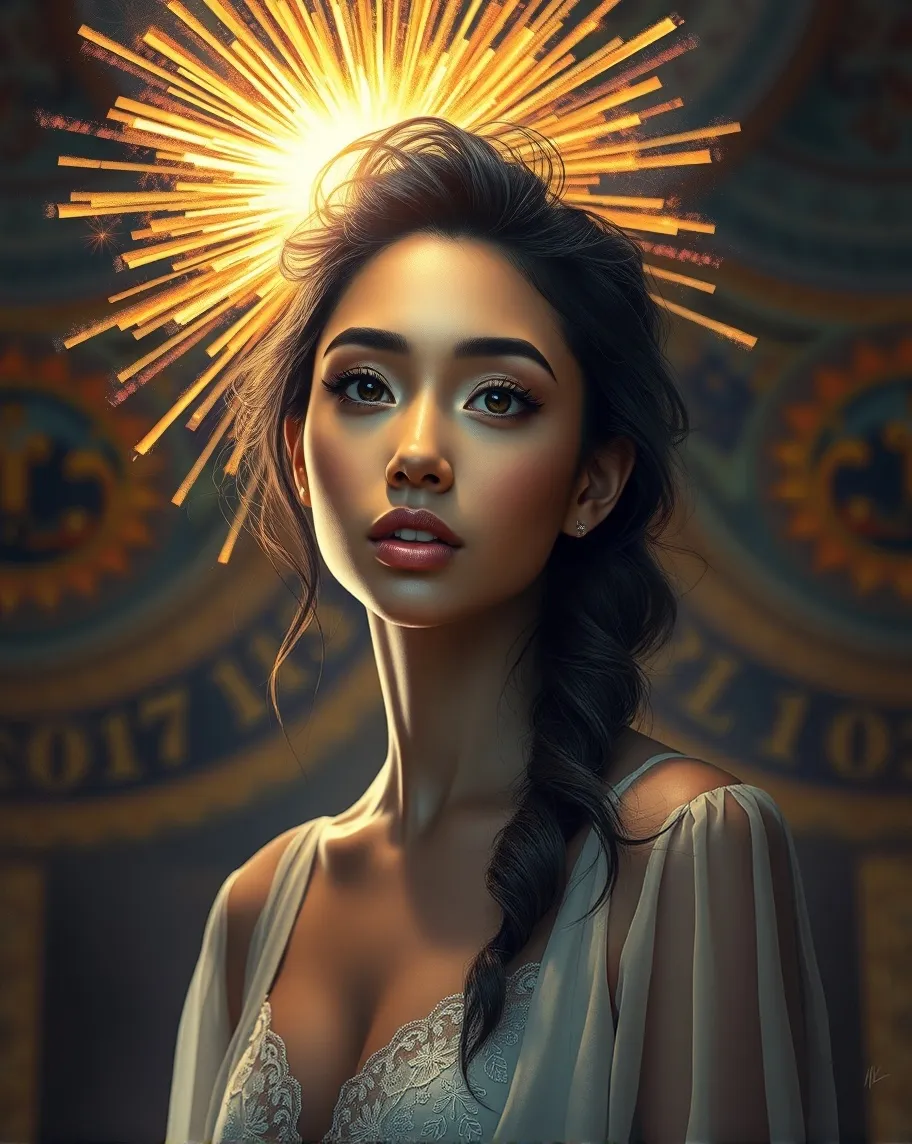 digital painting portrait a woman - Free AI Photo Generator - starryai