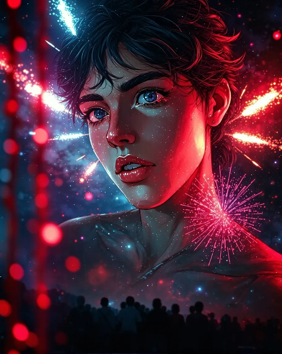 A portrait night sky made - Free AI Photo Generator - starryai