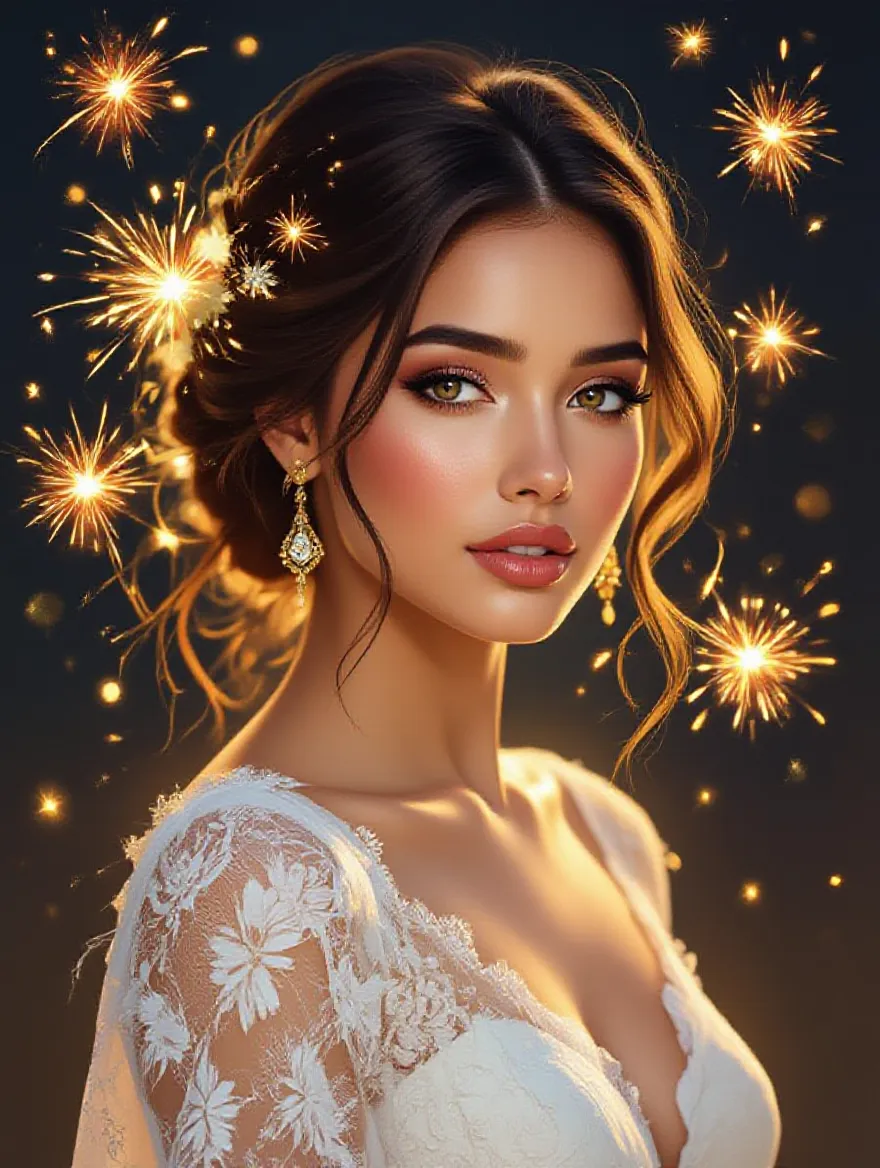 digital painting portrait a woman - Free AI Photo Generator - starryai