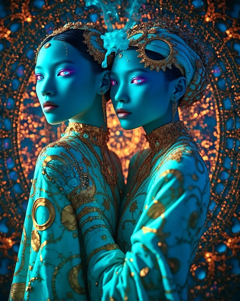 A refined fashion-fantasy two — - Free AI Photo Generator - starryai